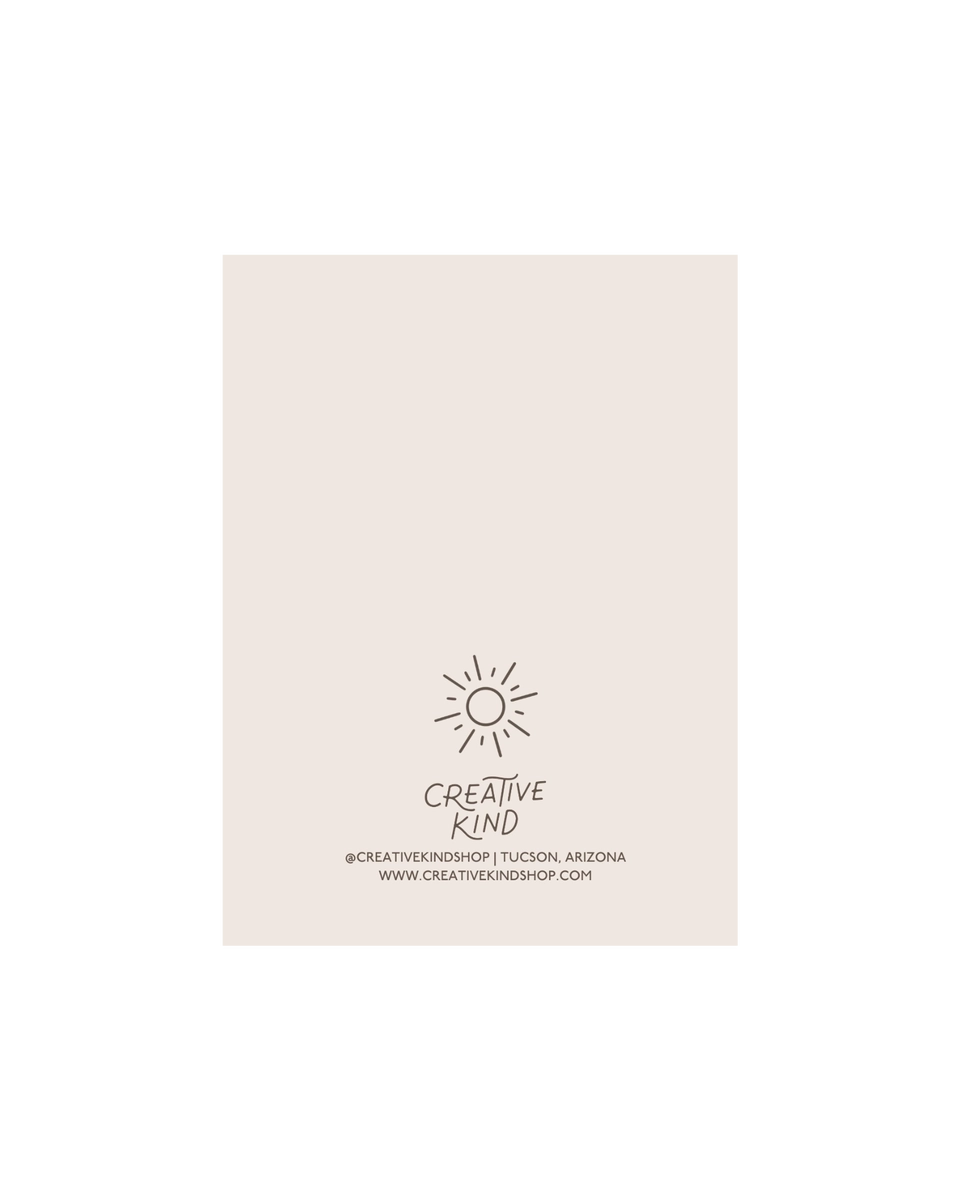 Rainbow Saguaro Thank You Greeting Card