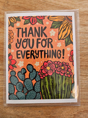 Thank You for Everything Greeting Card