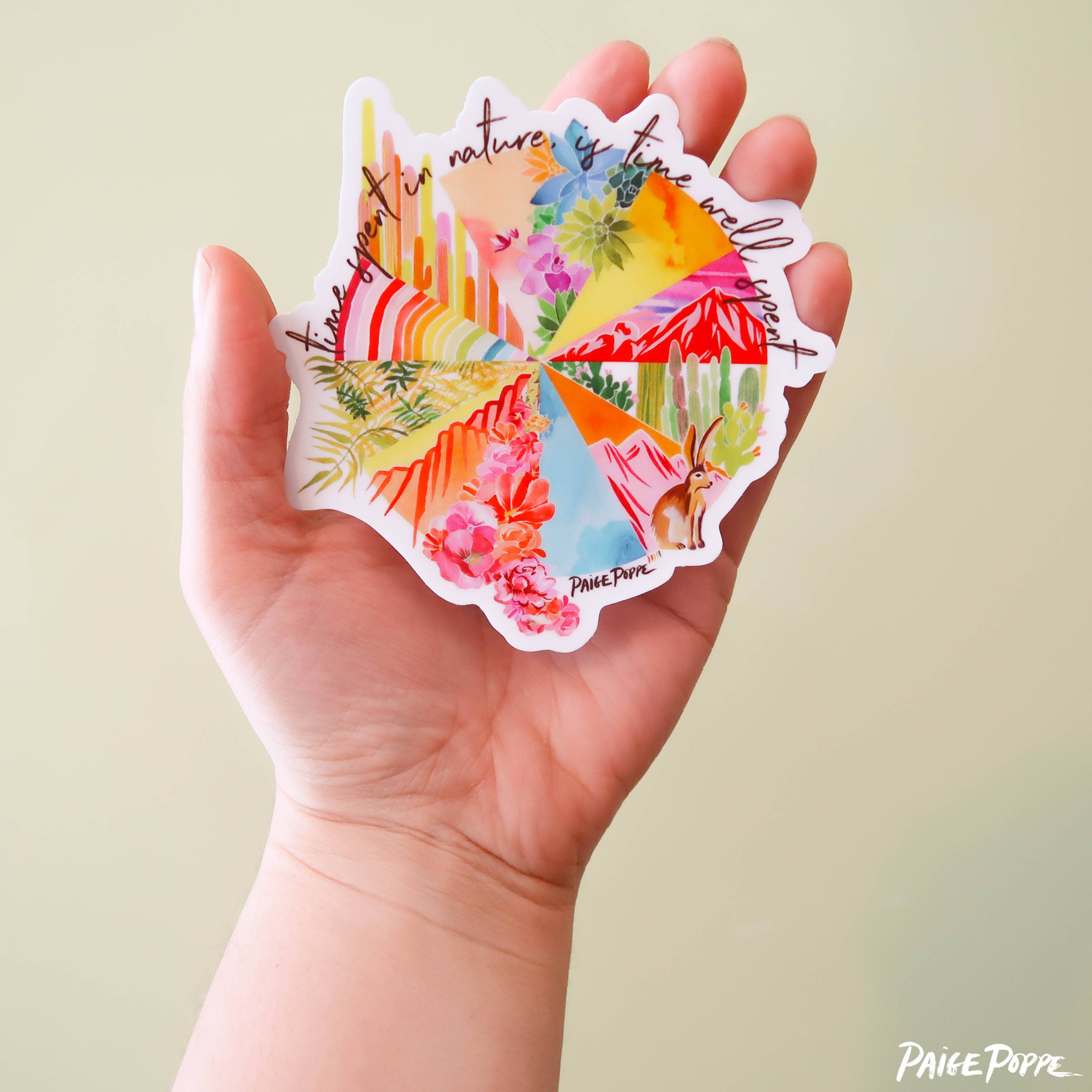 Time Spent in Nature Sticker