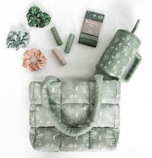 Scrunchie set, Cactus Print Scrunchie Set