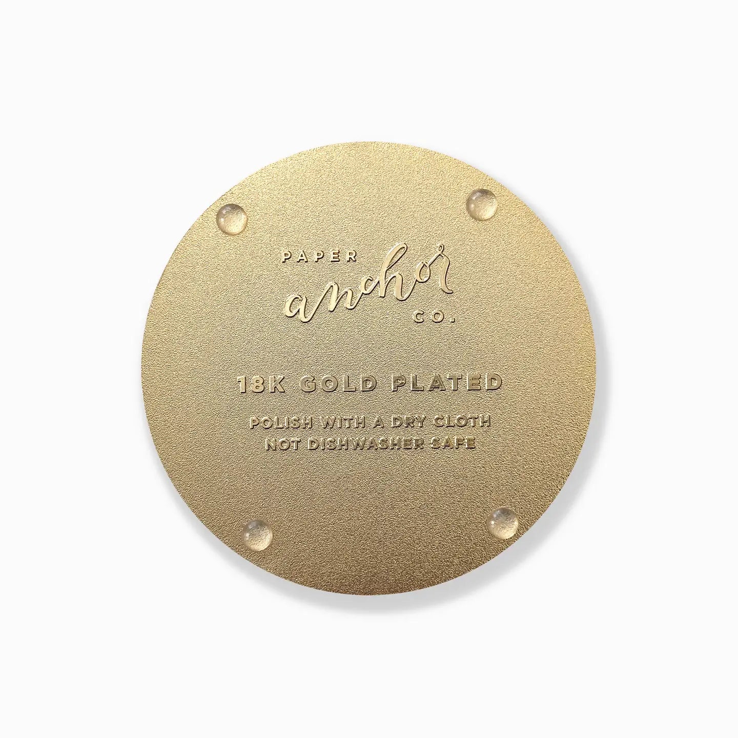 Agave Desert Gold Drink Coasters | 18k Gold Plated