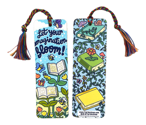Let Your Imagination Bloom Reader Gift Bookmark with Tassel