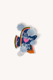 Eyes Forward Heart Open Large Sticker