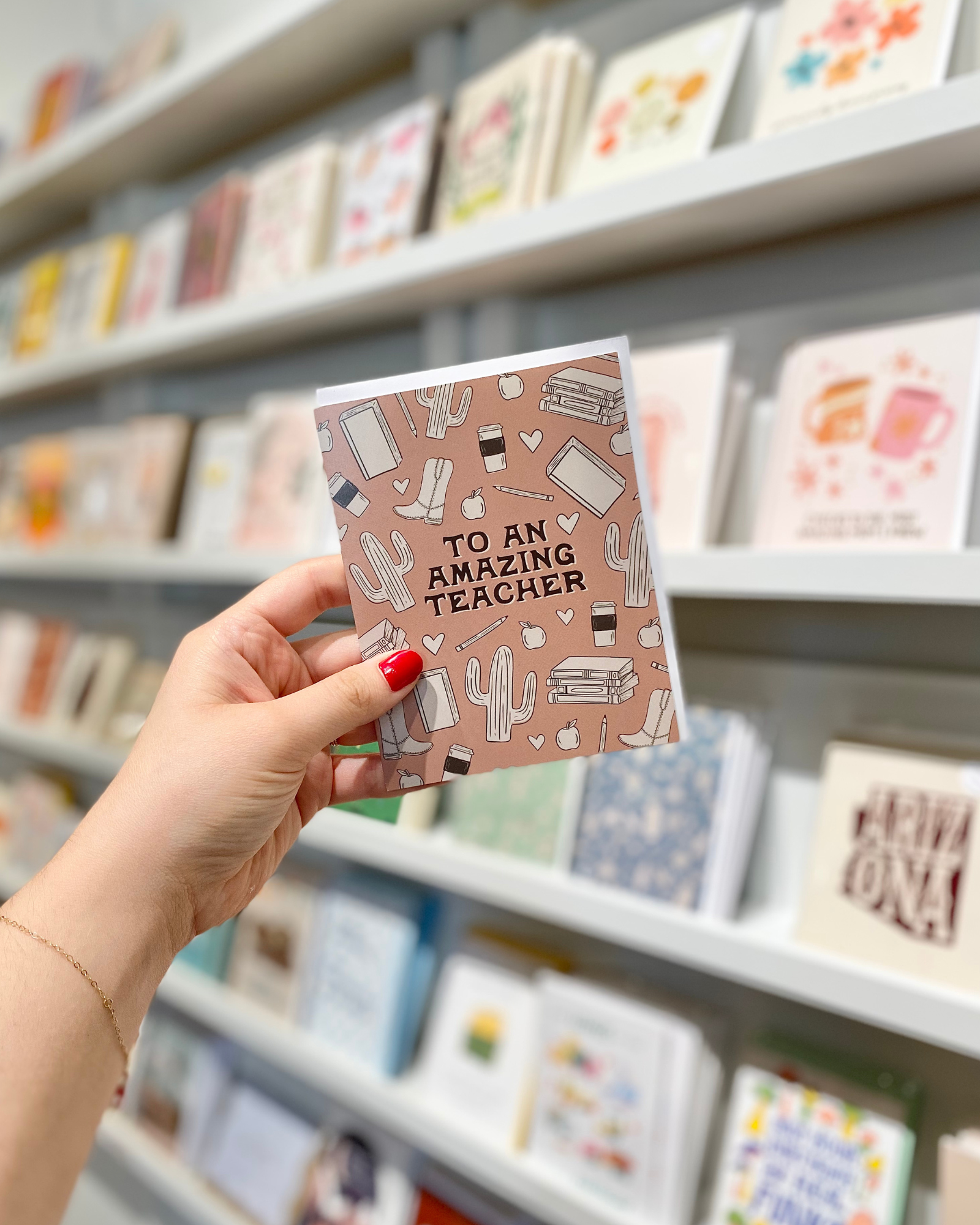 Western Sketch Teacher Greeting Card | Teacher Appreciation