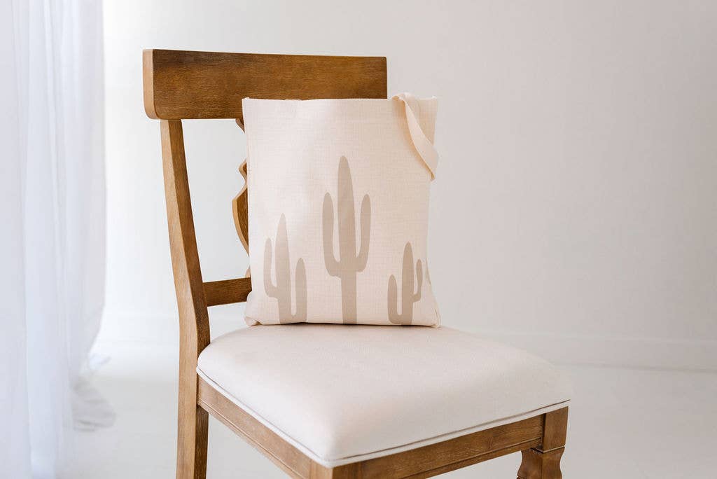 Three Sage Saguaros Tote, Father's Day Gift, Fourth of July,