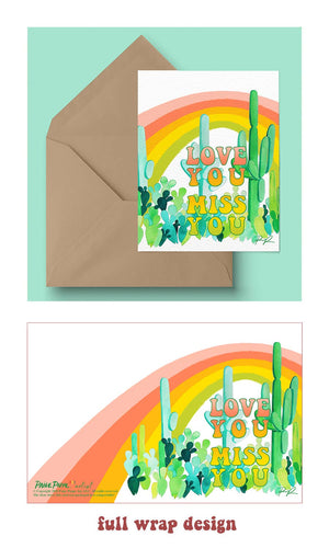 Love You, Miss You Greeting Card