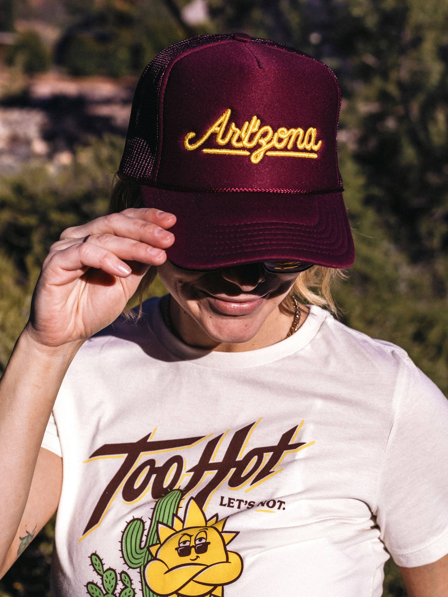 Coach Foamy Trucker - Maroon and Gold