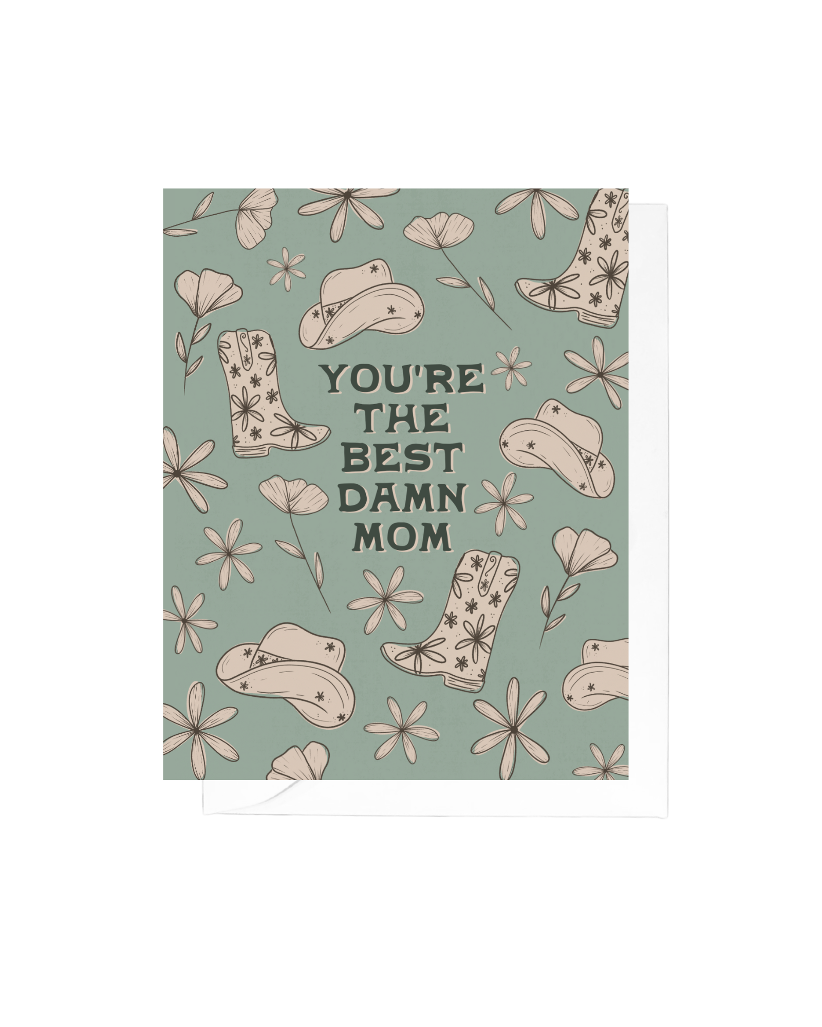 Best Damn Mom Greeting Card | Mother's Day Card