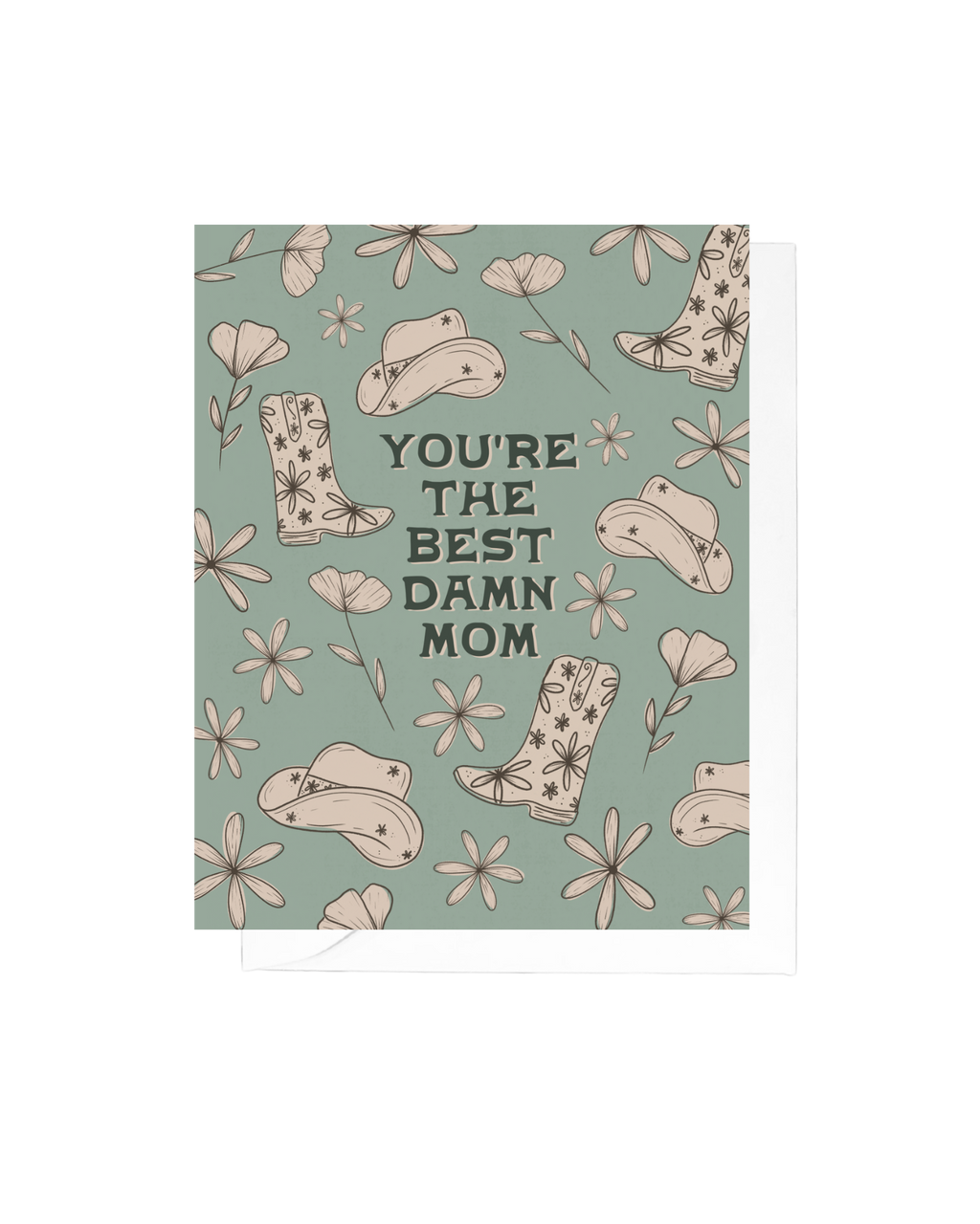 Best Damn Mom Greeting Card | Mother's Day Card