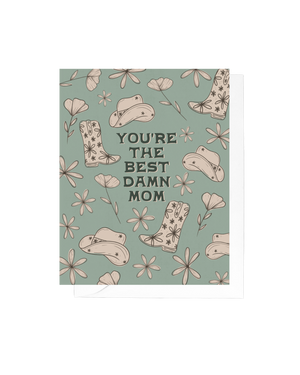 Best Damn Mom Greeting Card | Mother's Day Card