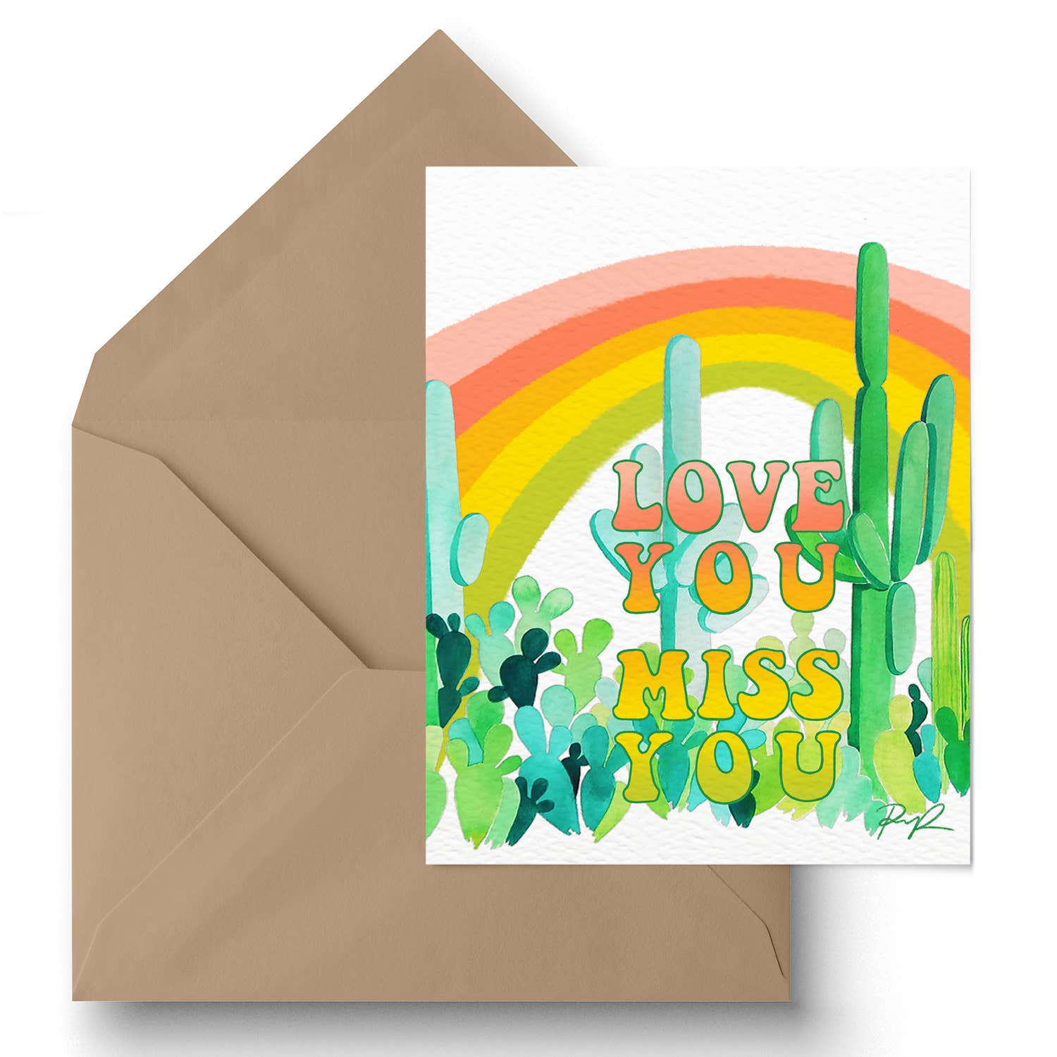 Love You, Miss You Greeting Card