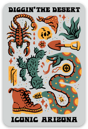 Diggin' the Desert Sticker