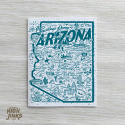 Arizona Icons : Greeting Card