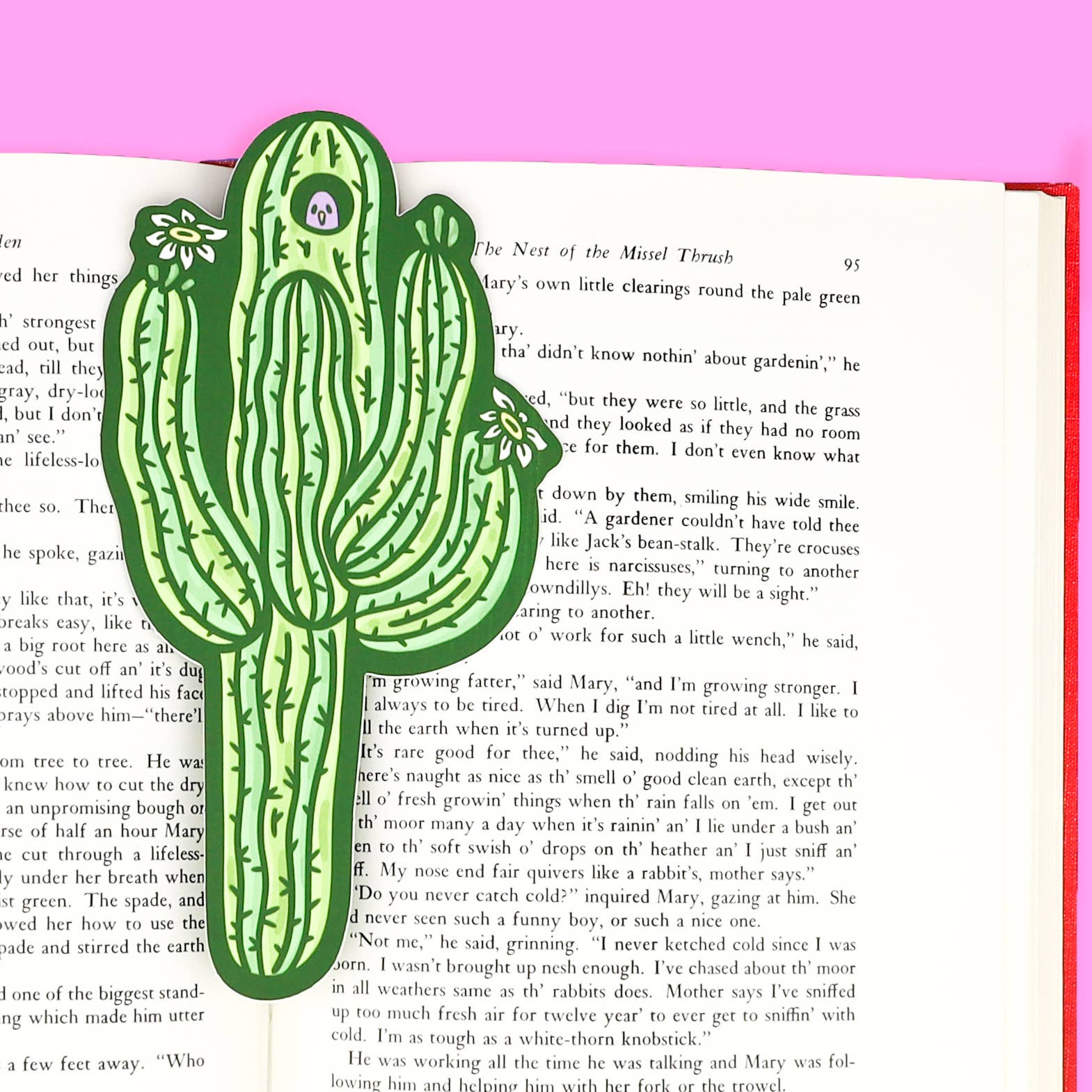 Saguaro Cactus Southwestern Desert Reading Gift Bookmark