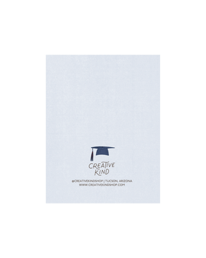 Blue and Red Cactus Graduation Greeting Card