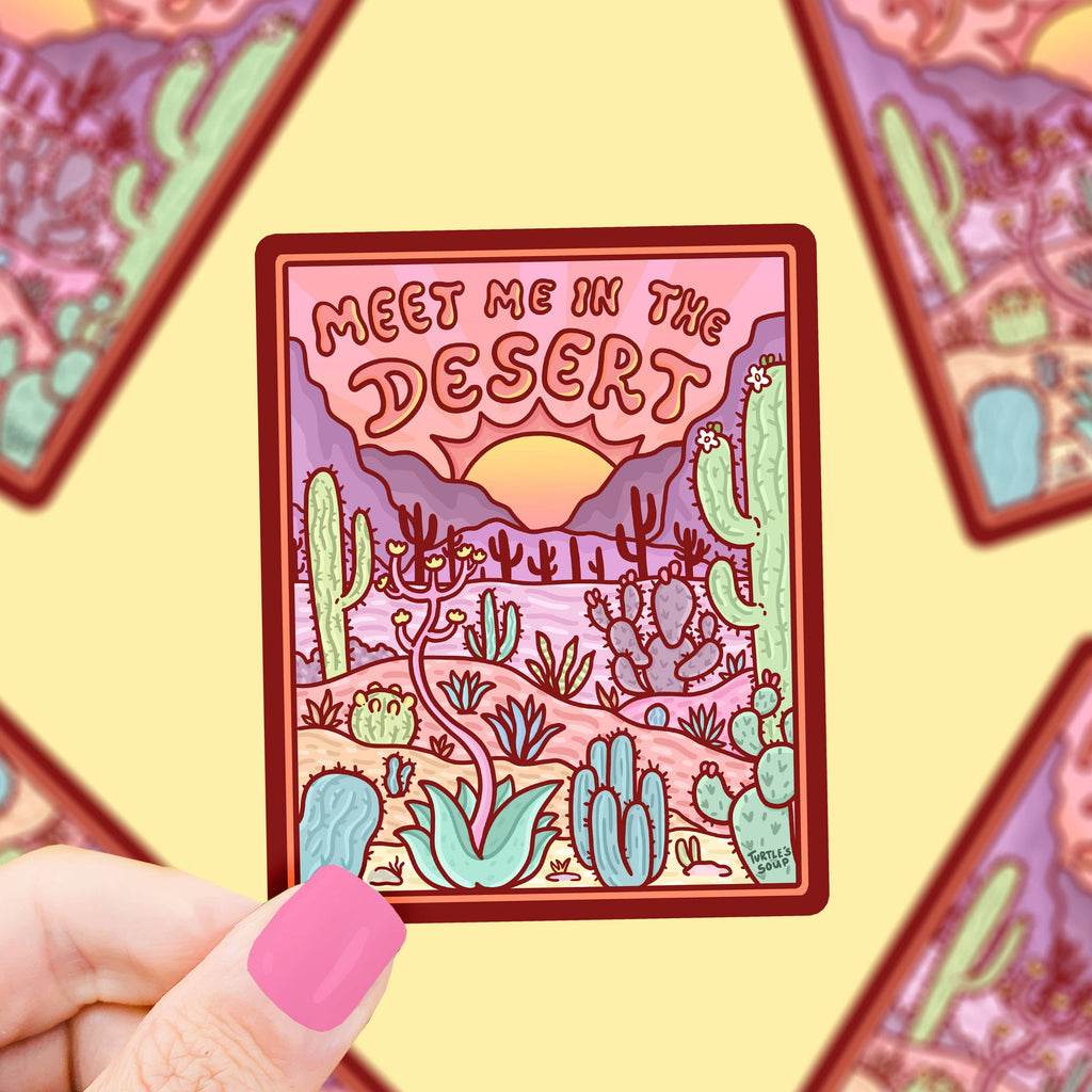 Meet Me in the Desert Vinyl Sticker