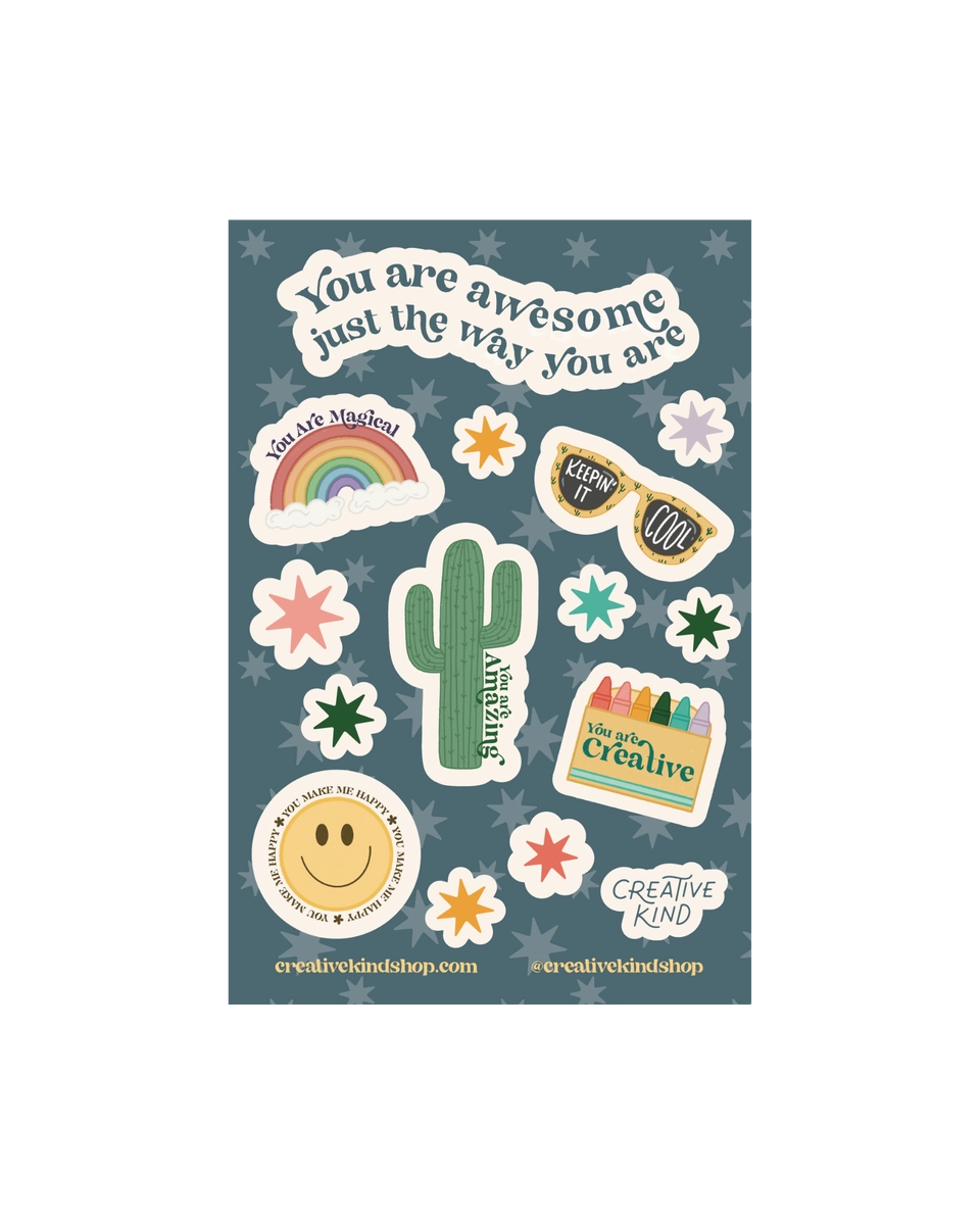 Kids Affirmations Sticker Sheet