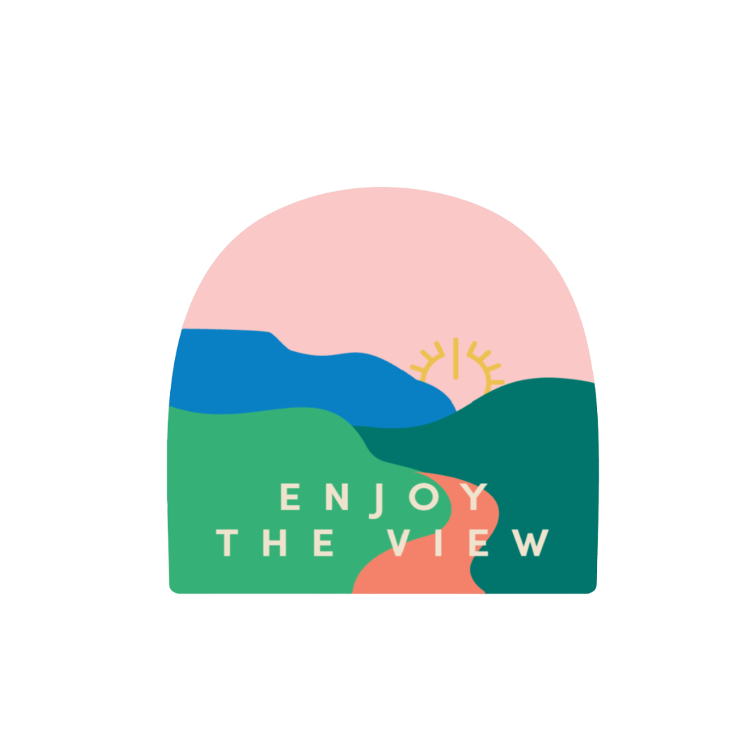 Enjoy the View Self-Care Sticker
