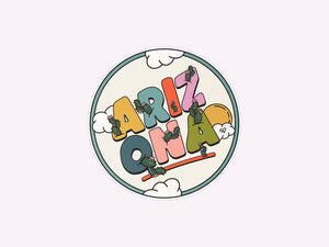 Arizona Cactus Sticker
