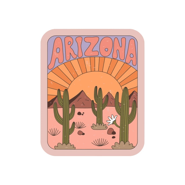 Arizona Desert Sunset Southwest Sticker