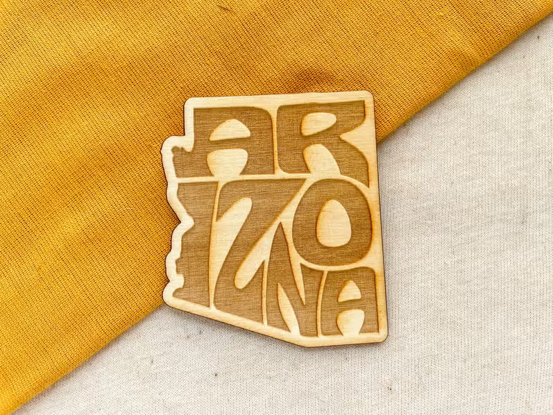 Arizona State Name Magnet