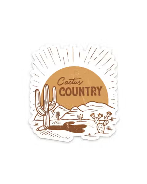 Cactus Country Sticker