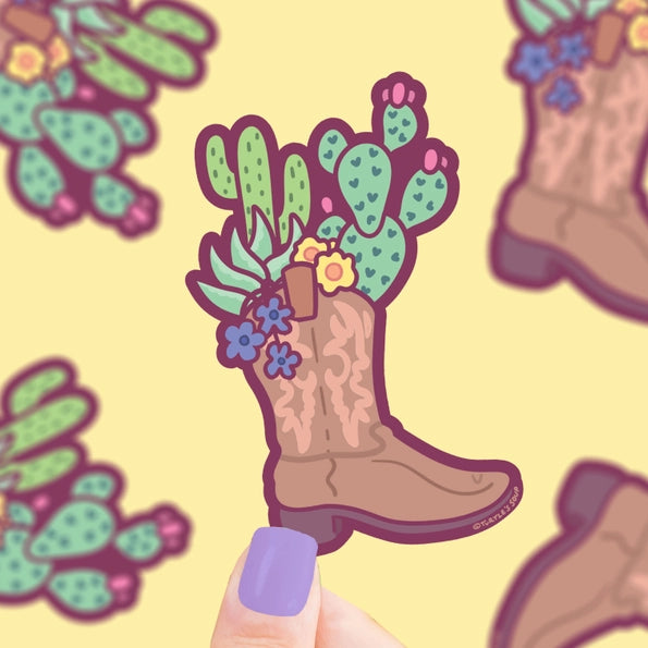 Cactus Cowboy Sticker