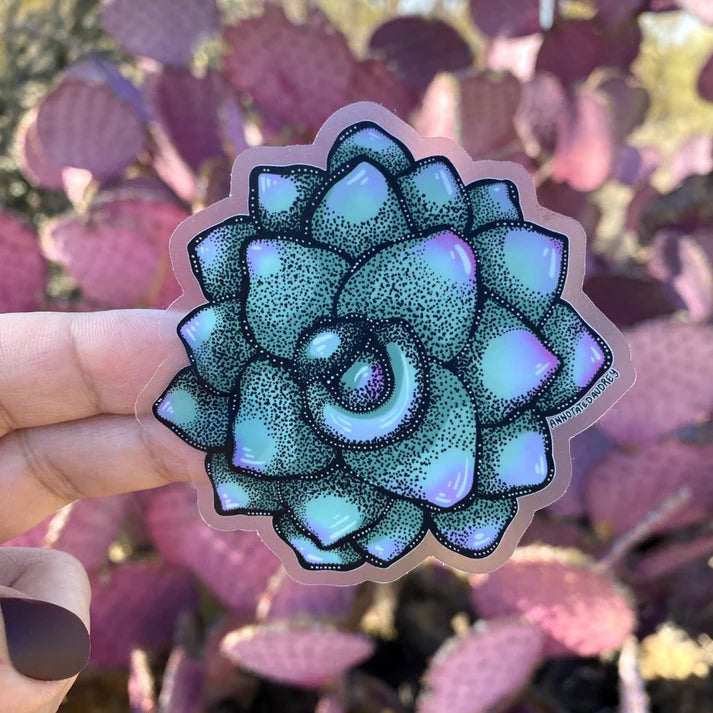 Clear Succulent Sticker