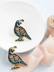 Desert Quail Enamel Pin