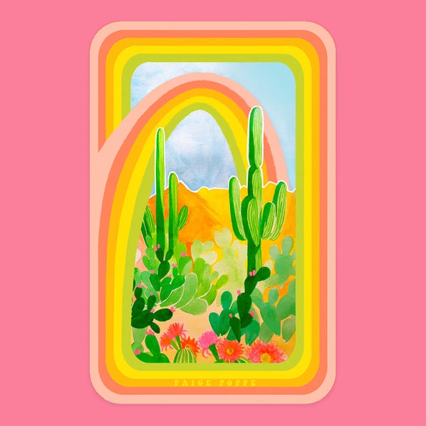 Desert Rainbow Sticker