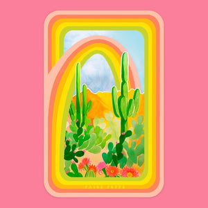 Desert Rainbow Sticker