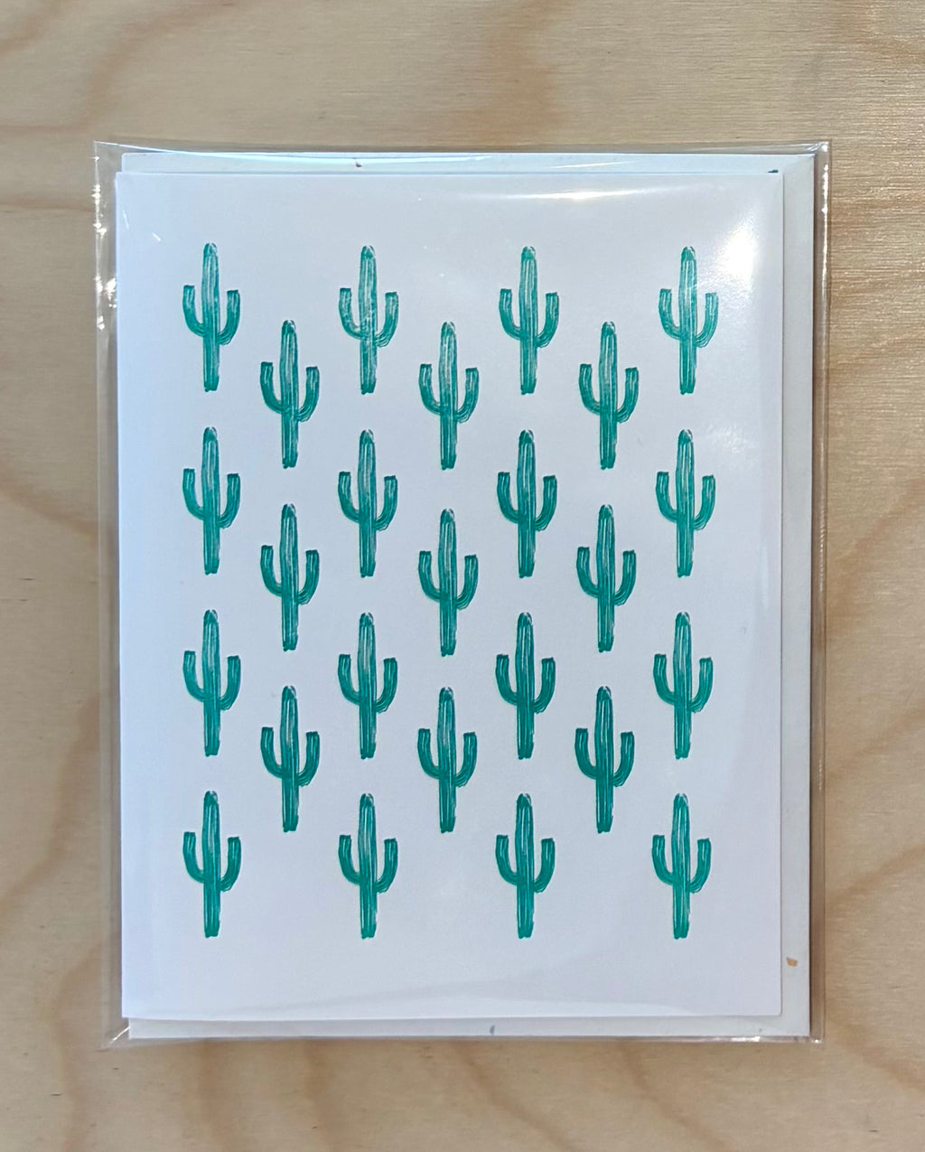 (C) Saguaro Pattern Greeting Card