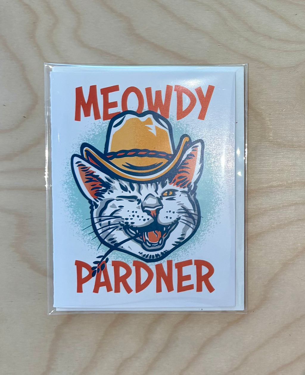 (C) Meowdy Pardner Greeting Card