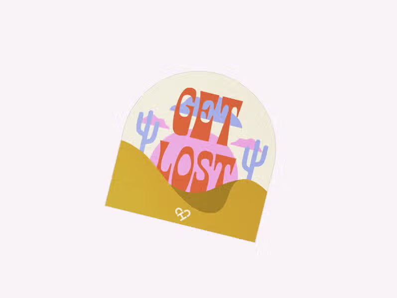 Get Lost Sticker