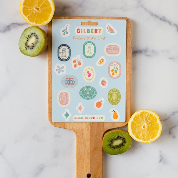 Gilbert Arizona Sticker Sheet