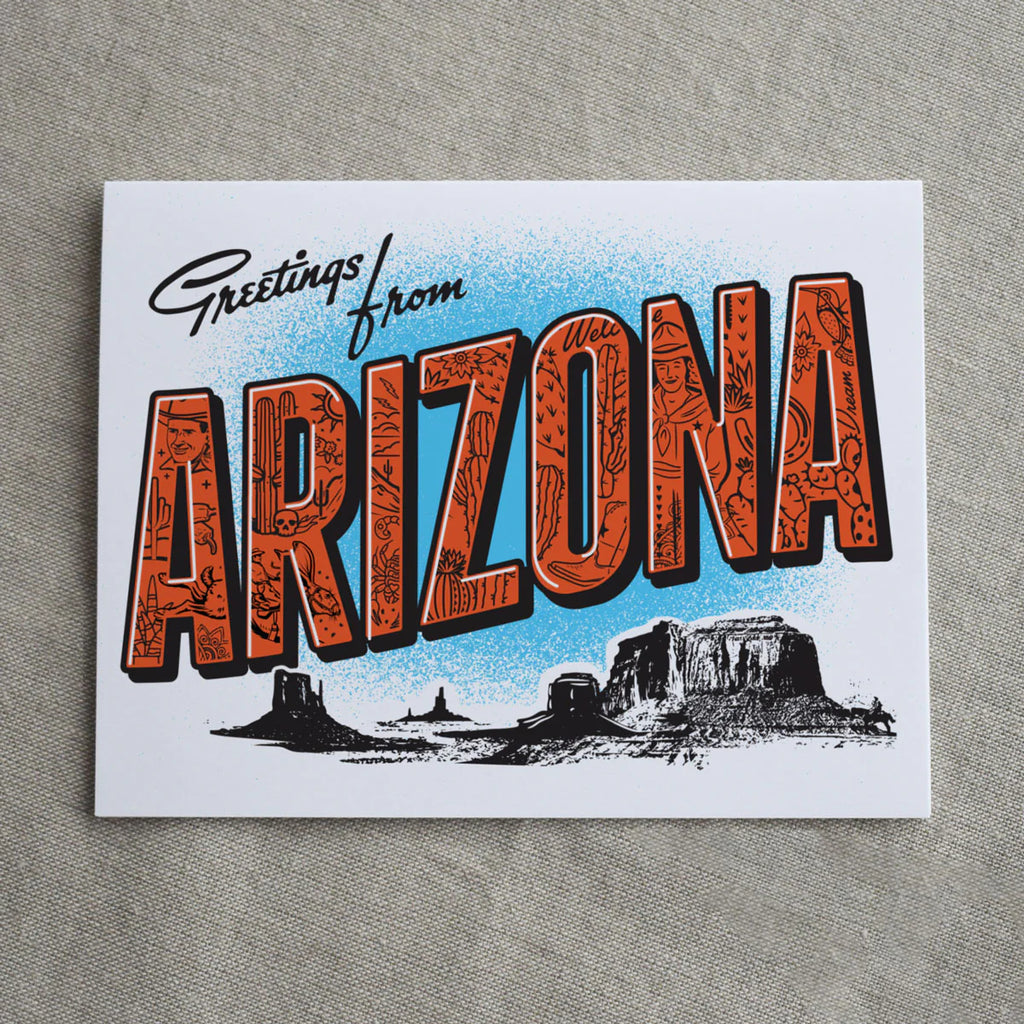 (C) Greetings from Arizona Greeting Card