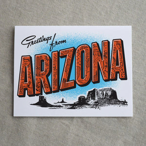 (C) Greetings from Arizona Greeting Card