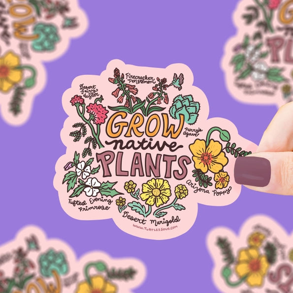 Grow Native Plants Sticker