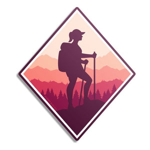 Hiker Gal Sticker