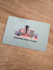 Greetings from Tucson Postcard | Downtown View