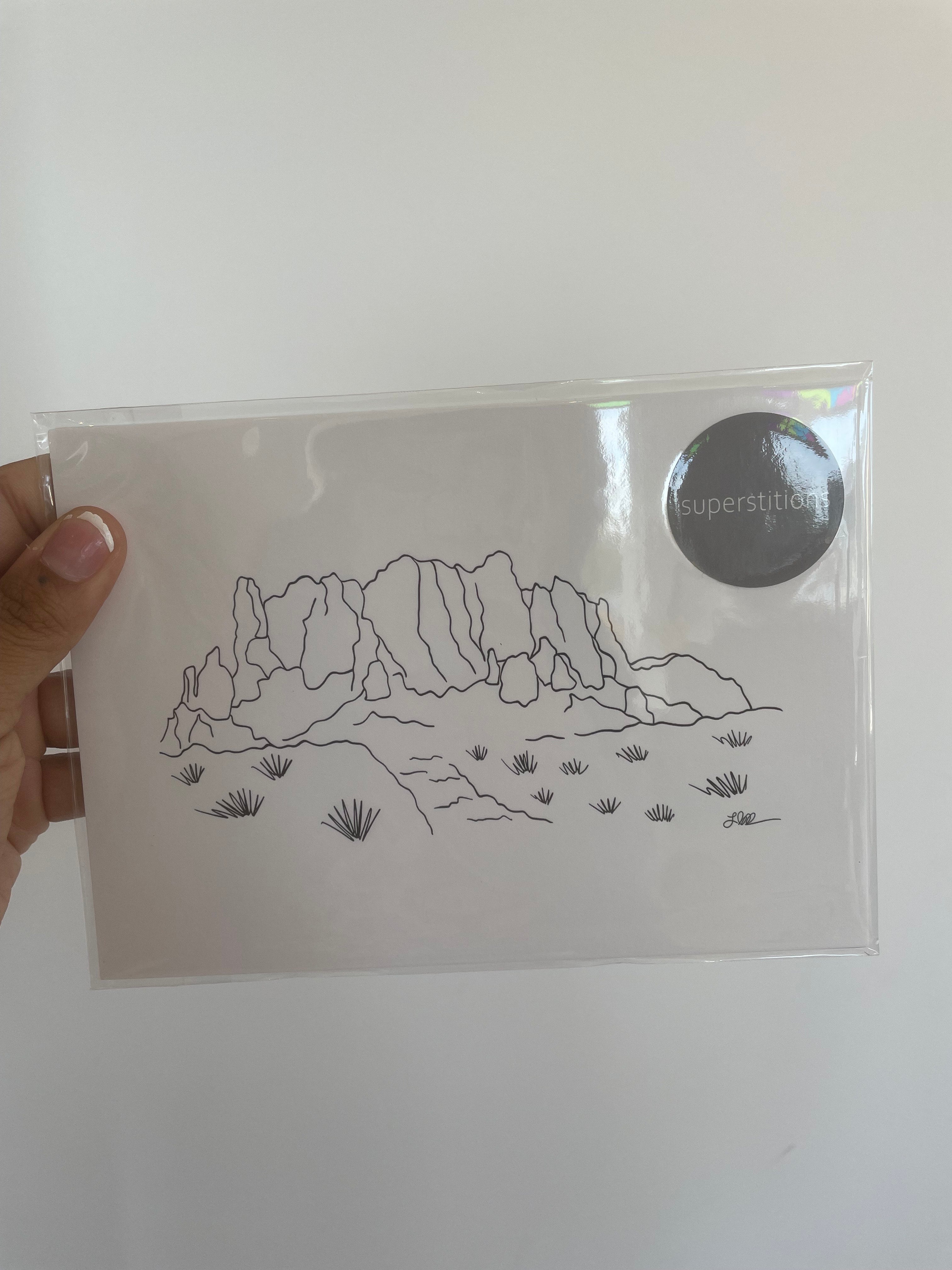 (C) 5x7 Superstition Mtn Print