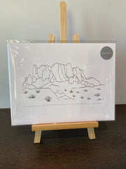 (C) 9x12 -Superstition Mtn Print - labeled