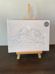 (C) 9x12 - Cathedral Rock Print - labeled
