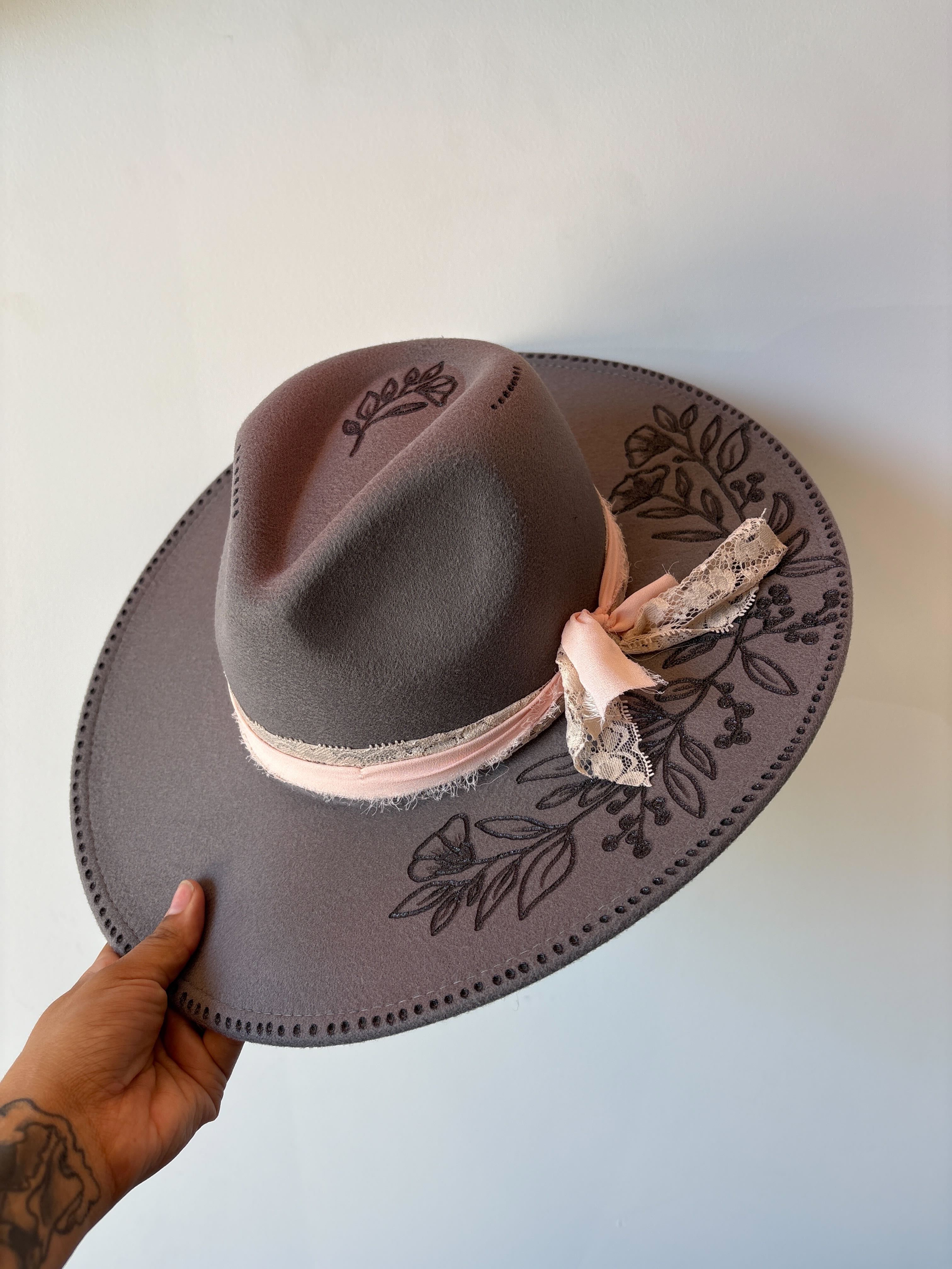 (C) Desert & Pine Design Flatbrim Hat 2