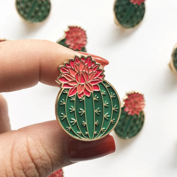 Julia Blooming Cactus Pin