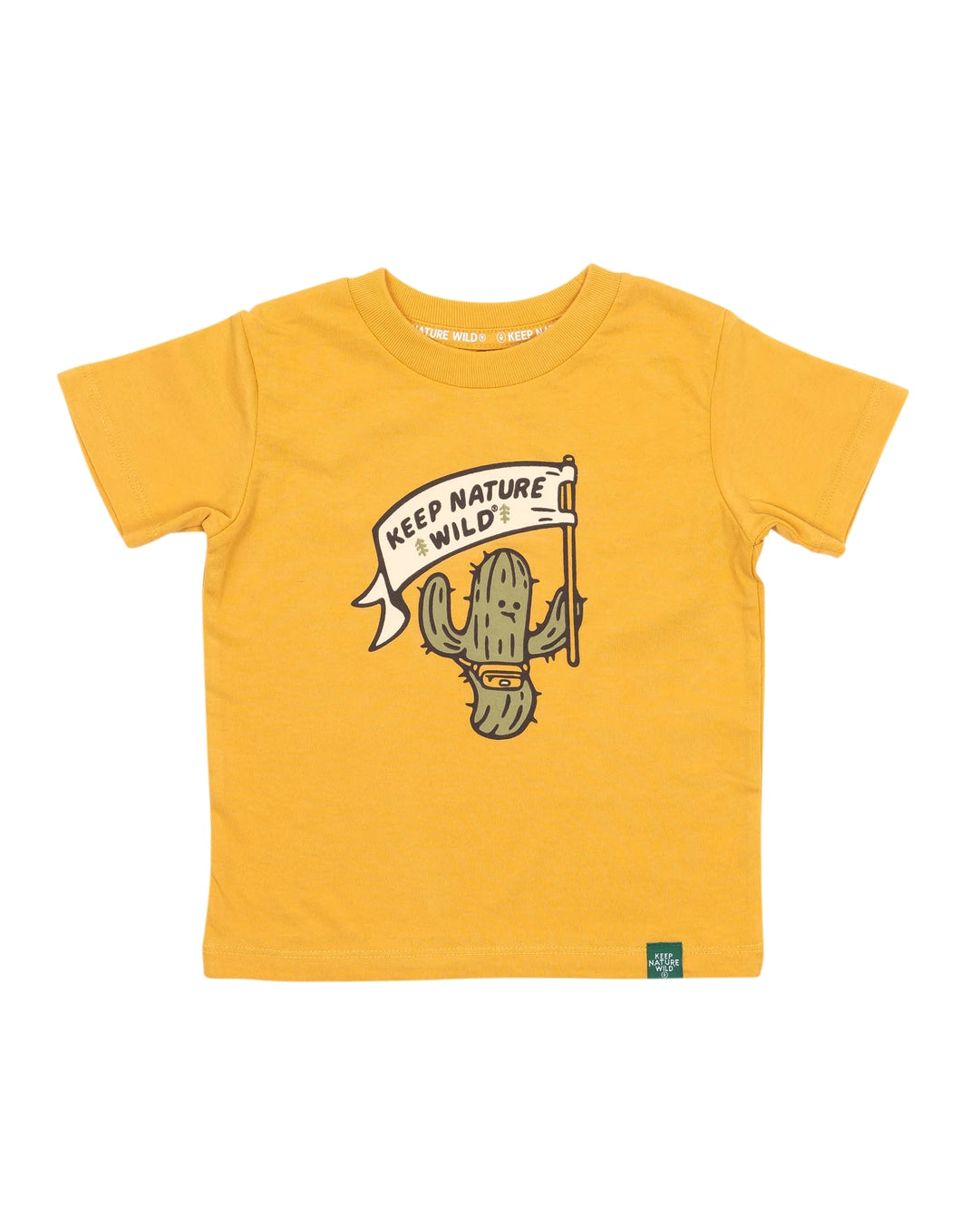 Happy Camper Saguaro Toddler Tee | Mustard