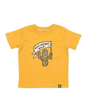Happy Camper Saguaro Toddler Tee | Mustard