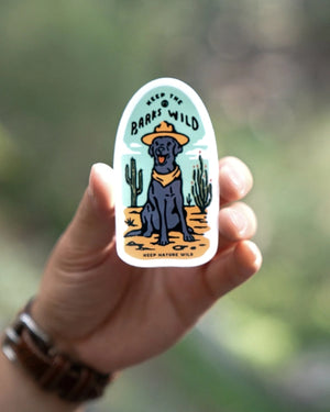 Keep the Desert Barks Wild Sticker