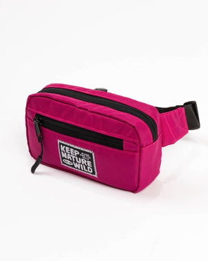 Keep Nature Wild Kid's Fanny Pack | Fuchsia