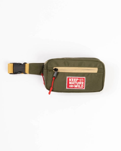 Keep Nature Wild Kid's Fanny Pack | Olive/Khaki